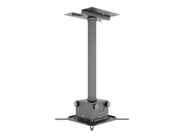 Multibrackets M Pro HD Series - Kiinnityssarja (projektorikiinnike, säädettävä kiinnitysvarsi) - projektorille - musta - kattoasennettava