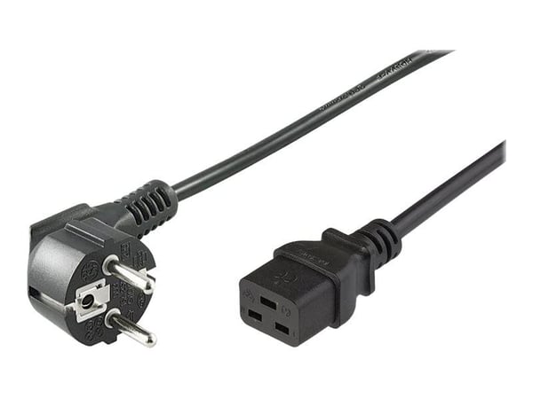 MicroConnect - Strømkabel - CEE 7/7 (han) vinklet til IEC 60320 C19 lige - AC 250 V - 16 A - 1,8 m - lajittelu