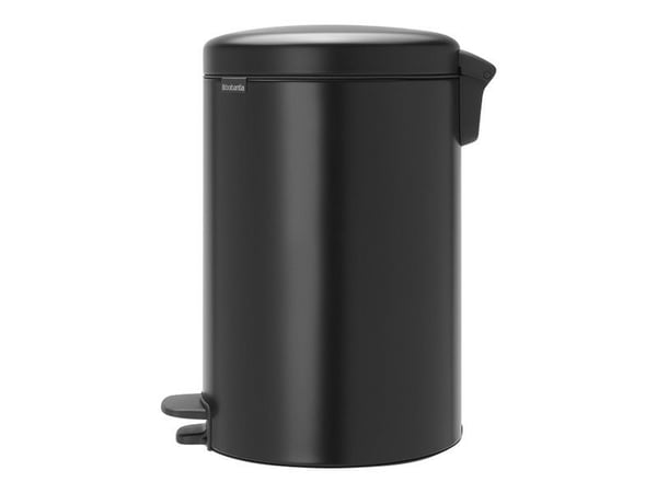 Brabantia 114106, 20 L, Pyöreä, Musta, Muovi, Poljin, 29 cm