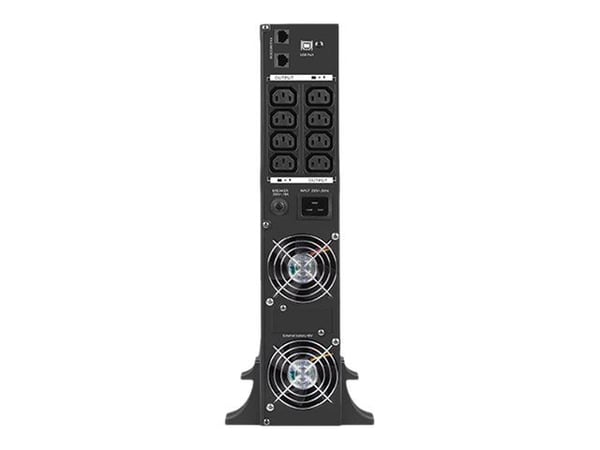 Armac Rack PSW series R/3000I/PSW - UPS (rackmonterbar/extern) - AC 230 V - 2100 Watt - 3000 VA - 9 Ah - 9 Ah - USB - utgångskontakter: 8 - 2U - 19"