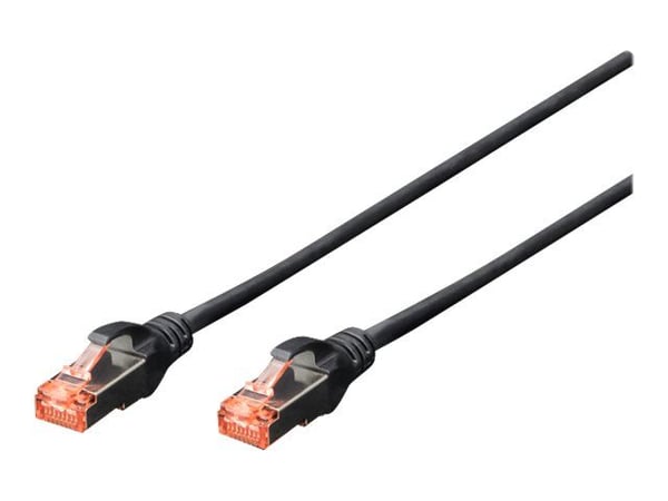 Digitus DK-1644-050-BL-10, 5 m, Cat6, S/FTP (S-STP), RJ-45, RJ-45, Musta