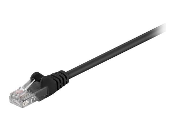 MicroConnect Value Pack - Nettverkskabel - RJ-45 (hann) til RJ-45 (hann) - 7 m - 4.5 mm - UTP - CAT 5e - rund, flertrådet - svart (en pakke 10)