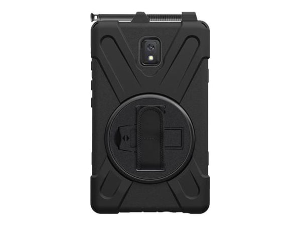 eSTUFF - Baksidedeksel for nettbrett - silikon, hard polykarbonat - svart - 8" - for Samsung Galaxy Tab Active3