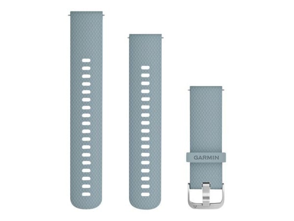 Garmin Quick Release Band - KlocKräm för smart klocka - 127 - 204 mm - havsskum, silverhårdvara - för Approach S40; ForeAthlete 645 Music; Forerunn...