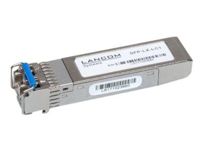 LANCOM SFP-LX-LC1 - SFP-sändar/mottagarmodul (mini-GBIC) - 1GbE - 1000Base-LX - LC enkelläge - upp till 10 km - 1310 nm (paket om 10)