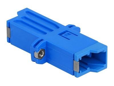 Delock - Nettverkkopler - E2000-enkeltmodus (hunn) til E2000-enkeltmodus (hunn) - fiberoptisk - simpleks - blå