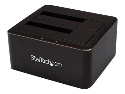 StarTech.com Dual-Bay USB 3.0 to SATA Hard Drive Docking Station, USB Hard Drive Dock, External 2.53.5 SATA IIIIII, SSDHDD Docking Station, Hot-Swa...