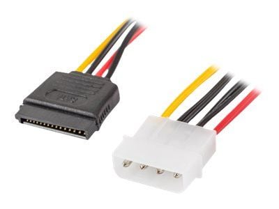 Lanberg - Strømadapter - 4-pin intern strøm (hann) til SATA-strøm (hunn) - 30 cm