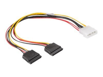 Lanberg - Strømadapter - 4-pin intern strøm (hann) til SATA-strøm (hunn) - 30 cm