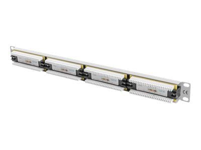 Lanberg PPU5-1024-S - Koblingspanel - rackmonterbar - CAT 5e - UTP - RJ-45 X 24 - grå - 1U - 19"
