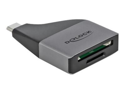 Delock - Kortleser (SD, miniSD, RS-MMC, TransFlash, microSD, SDHC, miniSDHC, microSDHC, SDHC UHS-I) - USB 3.2 Gen 1