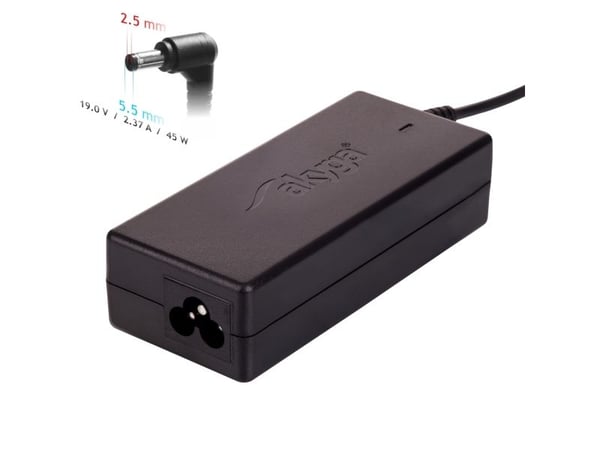AKYGA Strømadapter for bærbare datamaskiner AK-ND-61 19V / 2,37A 45W 5,5 x 2,5 mm ASUS / TOSHIBA / LENOVO 1,2 m