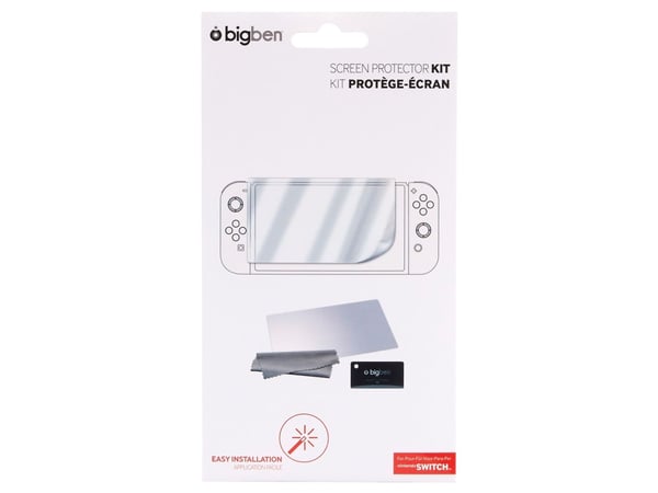 Bigben Interactive SWITCHPROTECTKIT, Skjermbeskytter, Gjennomsiktig, Ripebestandig, Blank skjermbeskytter, Nintendo, Switch