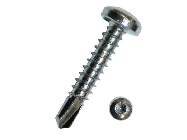 DRESSELHAUS Pladeskrue elforzinket med borespids og panhoved4,2x19mm med torx 20 - (100 stk.)