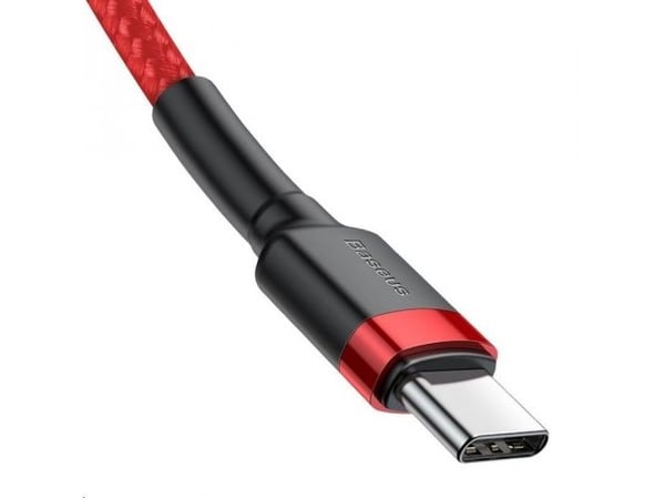 Baseus Cafule, 2 m, USB C, USB C, 0,48 Gbit/s, Svart, Röd