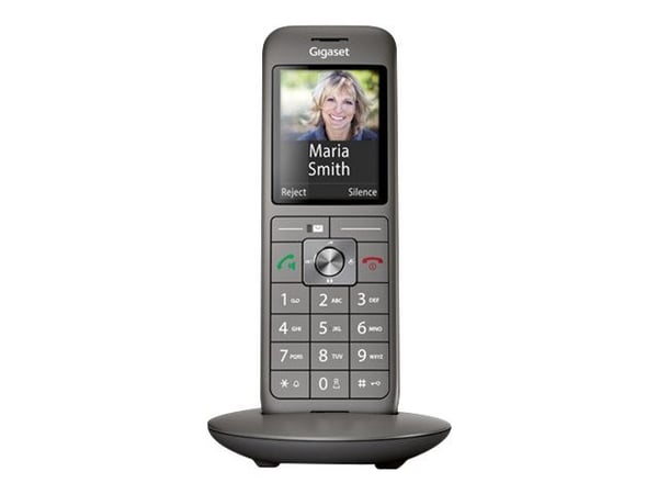 Gigaset CL660HX - Trådløst ekstra håndsett med anrops-ID - DECT\GAP - svart, antrasitt