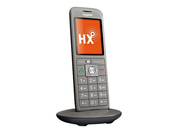Gigaset CL660HX - Trådløst ekstra håndsett med anrops-ID - DECT\GAP - svart, antrasitt