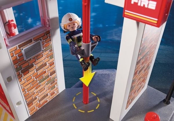 Playmobil City Action 9462, Brannstasjon, 4 år, AAA, Flerfarget, Plast