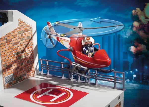 Playmobil City Action 9462, Brannstasjon, 4 år, AAA, Flerfarget, Plast