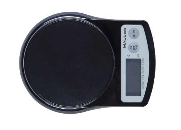 MAUL 1640590, Elektronisk kjøkkenvekt, 0,5 kg, Sort, Plast, Plast, Benkeplate