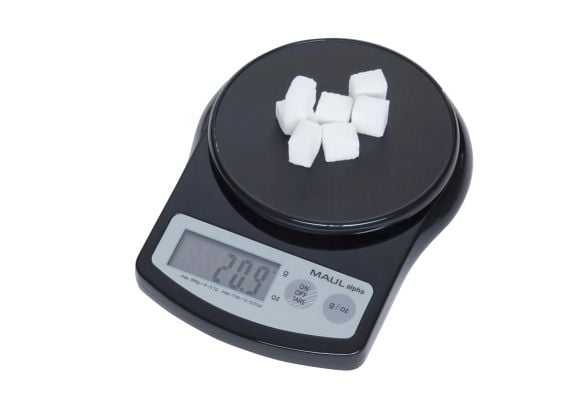 MAUL 1640590, Elektronisk kjøkkenvekt, 0,5 kg, Sort, Plast, Plast, Benkeplate
