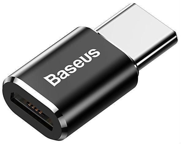 Baseus ABMU24ABK, microUSB, Typ-C, Svart, Silver
