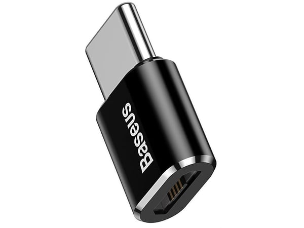 Baseus ABMU24ABK, microUSB, Typ-C, Svart, Silver