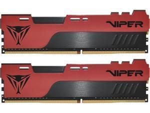 Viper Elite II - DDR4 - sett - 64 GB: 2 x 32 GB - DIMM 288-pin - 3600 MT/s / PC4-28800 - CL20 - 1.35 V - ikke-bufret - ikke-ECC - svart, rød
