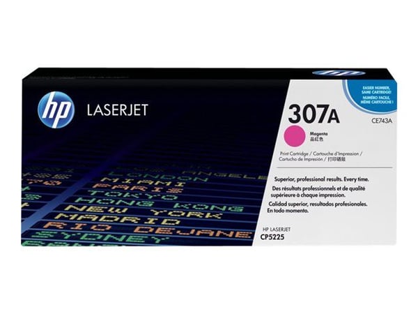 HP 307A, alkuperäinen magenta LaserJet-värikasetti, 7300 sivua, Magenta, 1 kpl