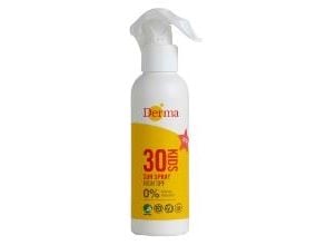 Solcreme Spray Derma Sun Spray SPF 30 150ml Svanemærket/Allergimærket u. Parfume,6 stk x 150 ml/krt