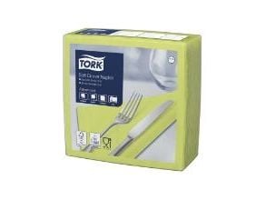 Lautasliina Tork 40x40 cm 3-kertainen Lime,100 kpl/pkt