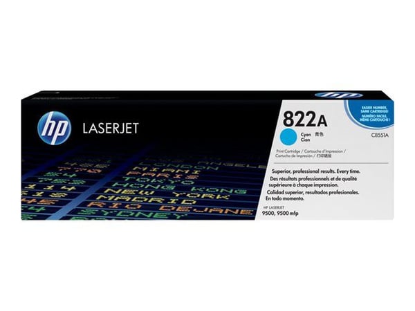 HP 822A Cyan Original LaserJet Toner Cartridge, 25000 pages, Cyan, 1 pc(s)