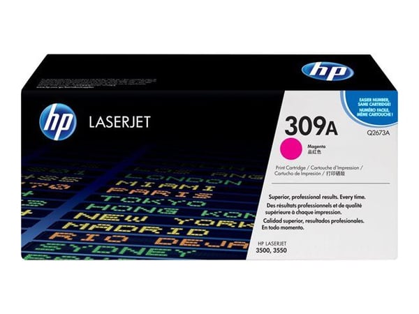 HP 309A Magenta Original LaserJet Toner Cartridge, 4000 sivua, Magenta, 1 kpl