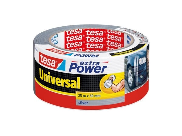 Kangasteippi tesa extra power universal, 50 mm x 25 m, hopea