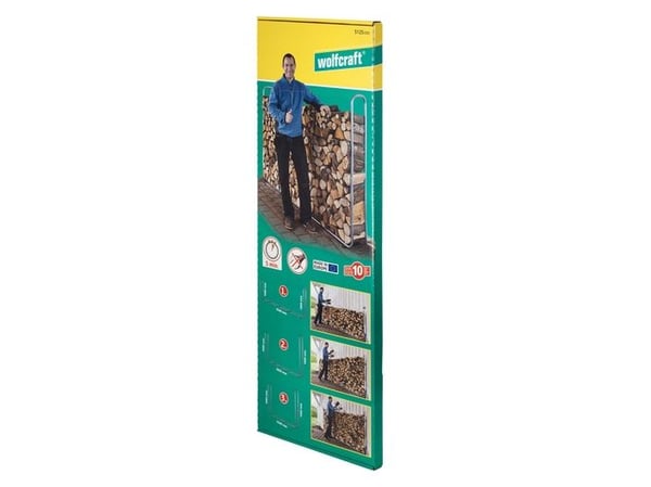 wolfcraft GmbH 5125000, Vedholder, Plast, Stål, Grå, 1,6 m³, 25 - 50 cm, 1766 mm
