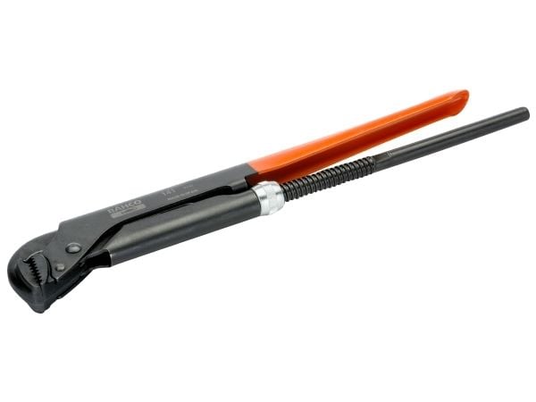 Bahco Swedish Model, Svart, Orange, Rörtång i svensk modell, Orange, 16 cm, 90°, Stål