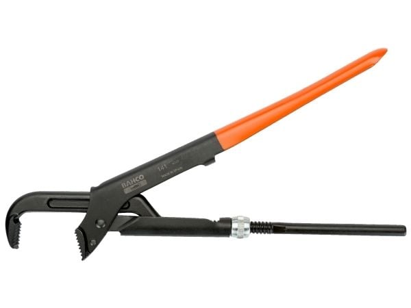 Bahco Swedish Model, Svart, Orange, Rörtång i svensk modell, Orange, 16 cm, 90°, Stål