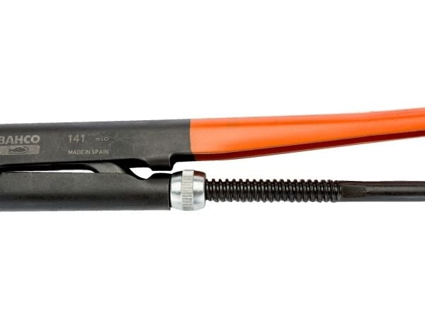 Bahco Swedish Model, Svart, Orange, Rörtång i svensk modell, Orange, 16 cm, 90°, Stål