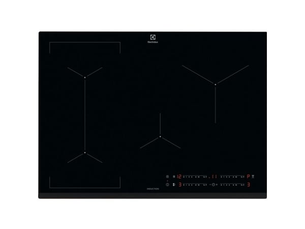 Electrolux EIV734 - Induktionshäll - 4 kokplattor - Fördjupning - bredd: 68 cm - djup: 49 cm - med fasad framsida - svart