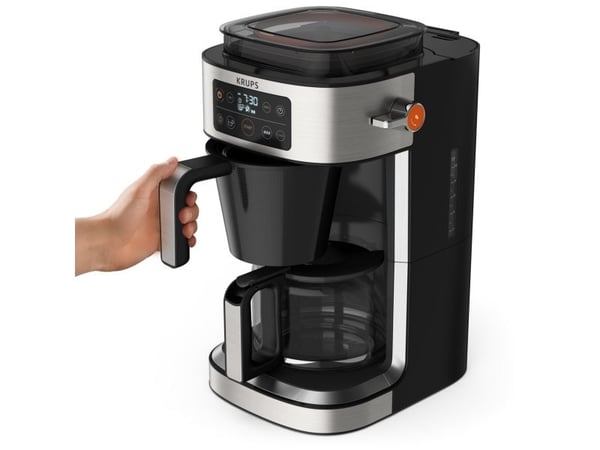 Krups Aroma Partner KM760D, Kaffebrygger (drypp), Malt kaffe, Svart, Sølv