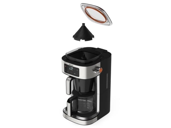 Krups Aroma Partner KM760D, Kaffebrygger (drypp), Malt kaffe, Svart, Sølv