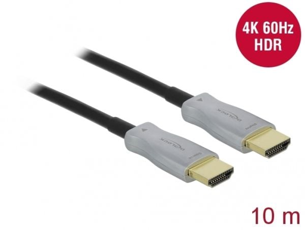 DeLOCK 85010 HDMI-kabel 10 m HDMI Type A (standard) Svart (85010)