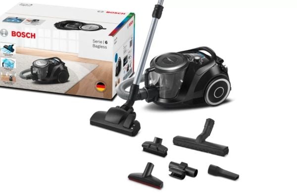 Bosch Serie | 6 BGC41XSIL - Støvsuger - kanister - uten pose - svart