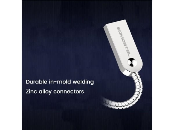 Somostel SOMOSTEL USB cable MICRO USB CABLE 2.4A QC METAL BRAIDED/METAL PLUGS SMS-BJ01 MICRO