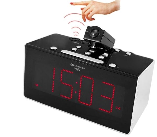Soundmaster FUR6005, Kello, FM, PLL, LED, 4,57 cm (1.8"), Musta, Aika