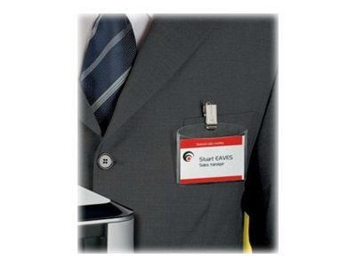 Avery Name Badges Printable inserts - Hvit - 54 x 90 mm - 190 g/m² - 200 kort (20 ark x 10) navneskiltkort