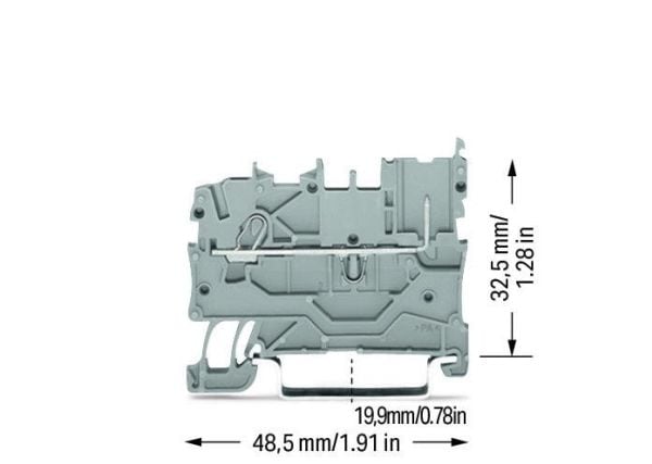 Wago 2020-1201, 3,5 mm, 48,5 mm, 32,5 mm, 500 V