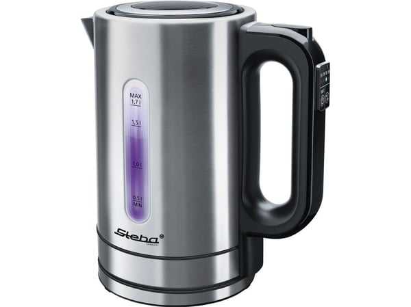 Steba WK 21 INOX, 1,7 L, 2200 W, Rustfritt stål, Plast, Rustfritt stål, Justerbar termostat, Vannmåler