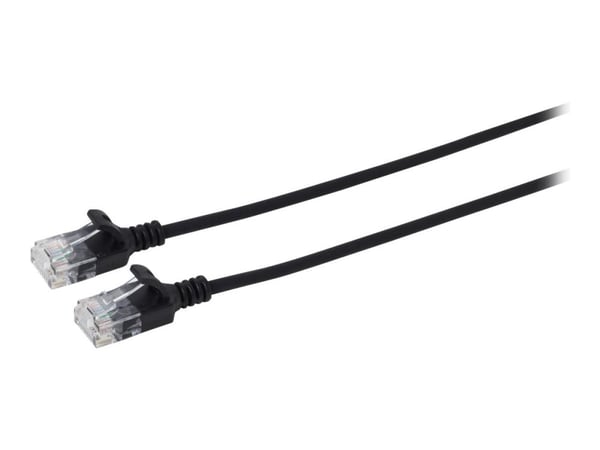 MicroConnect - Nettverkskabel - RJ-45 (hann) til RJ-45 (hann) - 15 m - 3.6 mm - UTP - CAT 6 - uten hindringer, flertrådet - svart