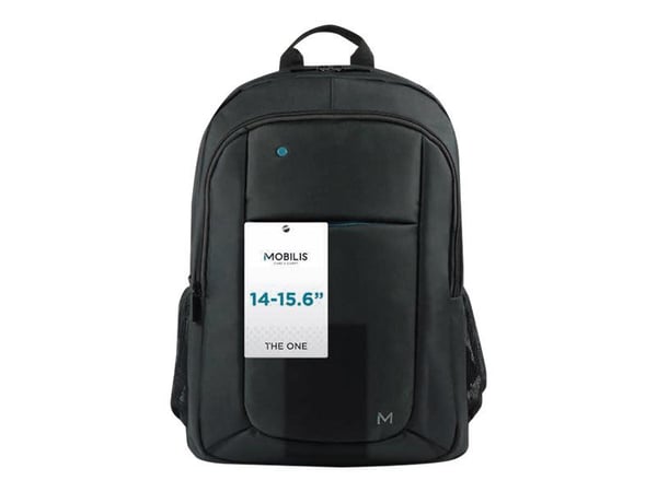 Mobilis THE ONE - Kannettava tietokone reppu - 14" - 15.6" - musta